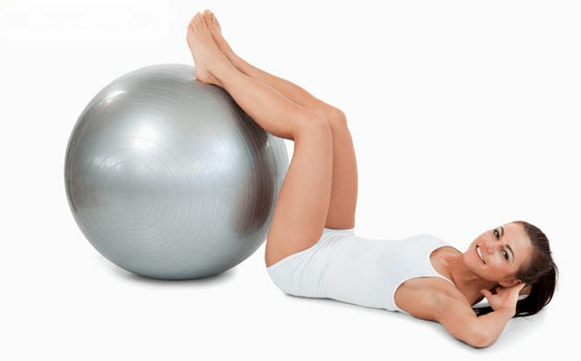vježbe s gimnastičkom loptom za proširene vene